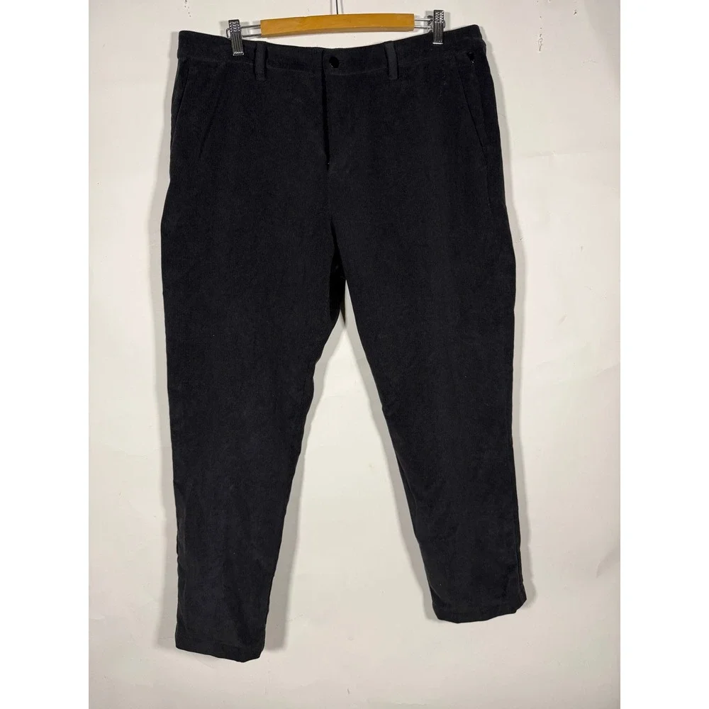 Lululemon Commission Pant Slim Corduroy Black Men's Size 38 LM5BF9S Casual